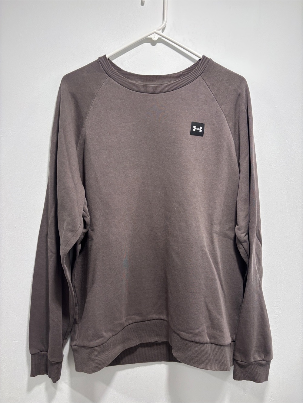 Under Armour Taupe/Brown Crewneck Sweatshirt Large